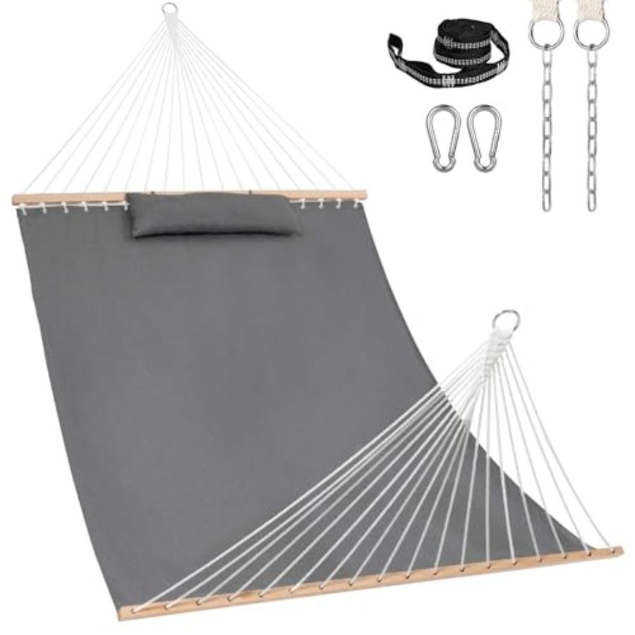 Гамак Sunbrella 12 футов с распорками и бесплатной подушкой для патио, двора, всепогодный и устойчивый к выцветанию, цвет Cast Slate
Гамак Sunbrella 12 футов с распорками и бесплатной подушкой для патио, двора, всепогодный и устойчивый к выцветанию, цвет Cast Slate