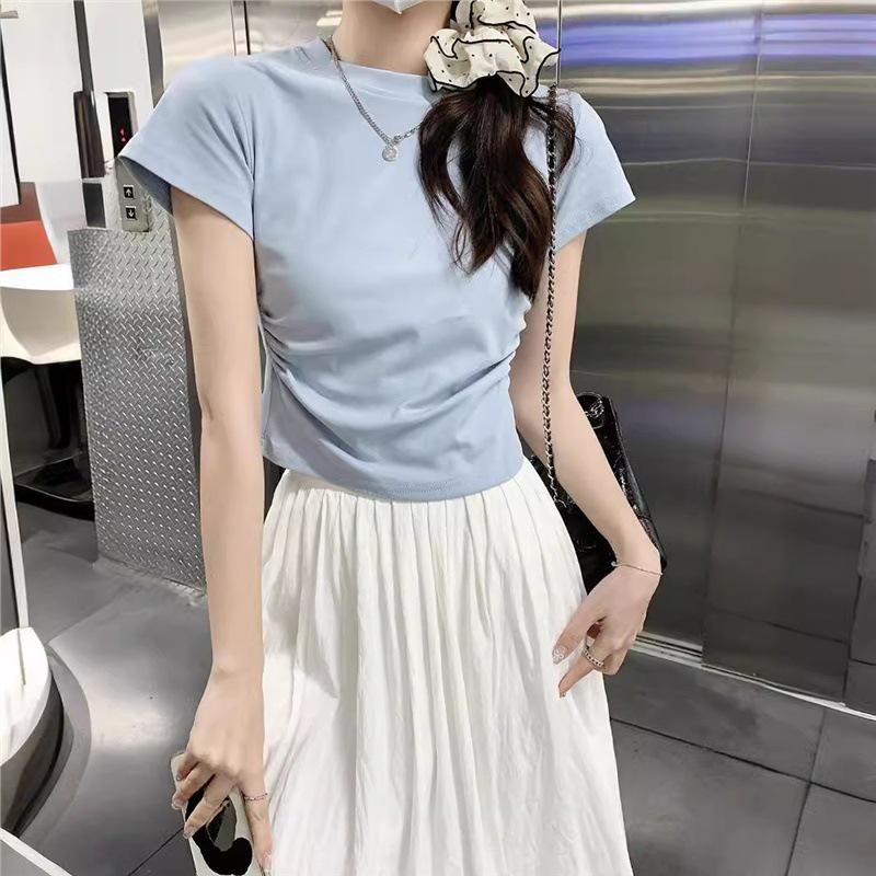 Women s 2025 Summer Slim Fit Pleated Top - Short-Sleeve, Straight Shoulder, Short Design Extra Large
Women s 2025 Summer Slim Fit Pleated Top - Short-Sleeve, Straight Shoulder, Short Design Extra Large