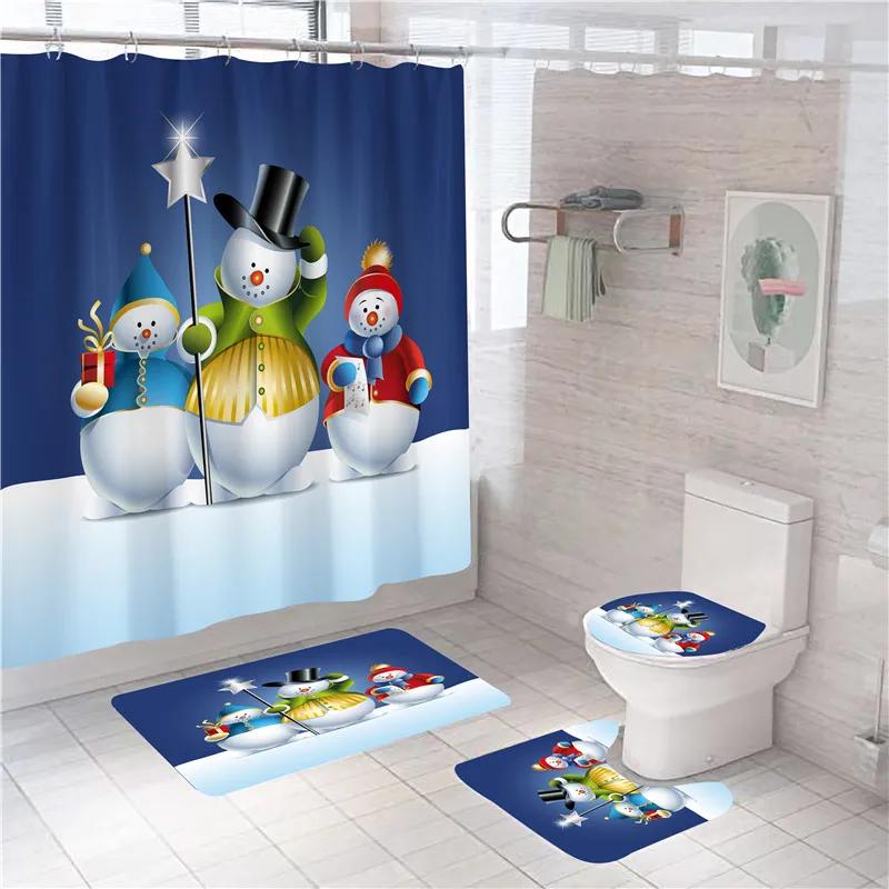 Blue Cartoon Santa Printed Christmas Shower Curtain Set Bathroom Decor Elk Toilet Bath Mat Rugs Carpets Wc Accessories W60H190(CM)-1 Pcs
Blue Cartoon Santa Printed Christmas Shower Curtain Set Bathroom Decor Elk Toilet Bath Mat Rugs Carpets Wc Accessories W60H190(CM)-1 Pcs