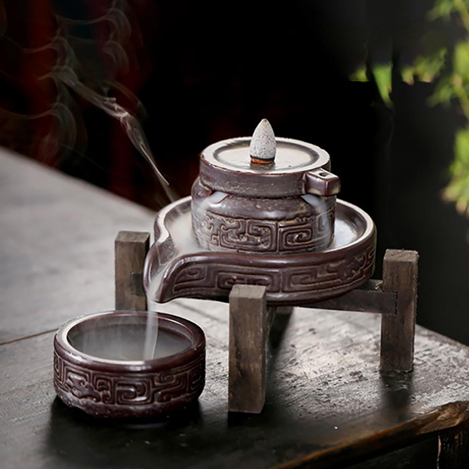Creative Backflow Burner Meditation Yoga Tabletop Smoke Cone Holder Censer for Office Teahouse Decor
Creative Backflow Burner Meditation Yoga Tabletop Smoke Cone Holder Censer for Office Teahouse Decor