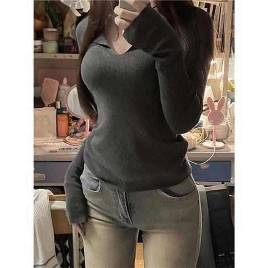 Женский облегающий вязаный топ большого размера Pure Desire - Стильный базовый слой с шикарным воротником M (100-110 jin)
Женский облегающий вязаный топ большого размера Pure Desire - Стильный базовый слой с шикарным воротником M (100-110 jin)