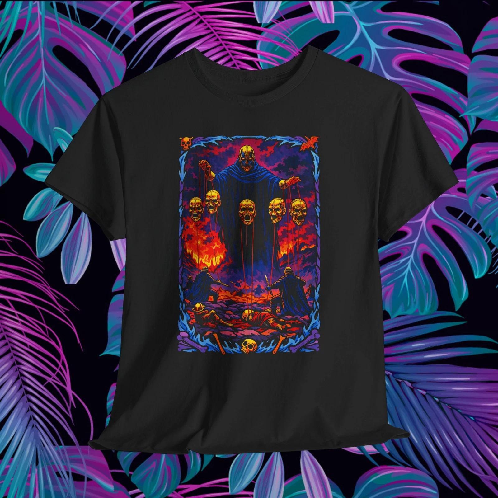 Retro Skulls & Flames Poster warrior fantasy Style T-Shirt | Horror Art Tee XL
Retro Skulls & Flames Poster warrior fantasy Style T-Shirt | Horror Art Tee XL