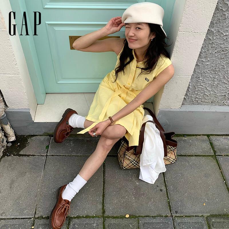 GAP Women s Wheat Logo Embroidered Sleeveless Polo Dress 175/96A
GAP Women s Wheat Logo Embroidered Sleeveless Polo Dress 175/96A
