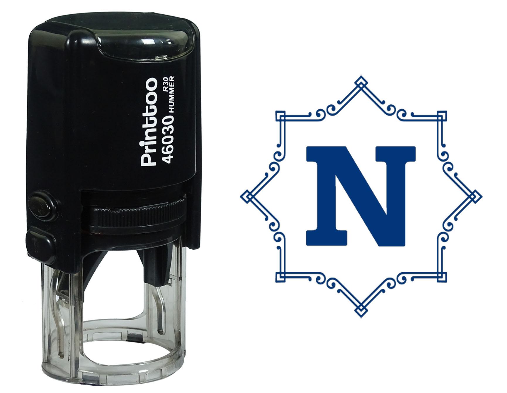 Printtoo Octagon Celtic Swirl Frame Alphabet N Monogram Self Inking Rubber Stamp Office 30 mm Diameter (Approx) синій
Printtoo Octagon Celtic Swirl Frame Alphabet N Monogram Self Inking Rubber Stamp Office 30 mm Diameter (Approx) синій