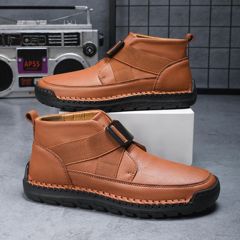 Men s Leather Boots High Top Casual Shoes Outdoor Sneakers 39-48 48 темно-коричневого кольору
Men s Leather Boots High Top Casual Shoes Outdoor Sneakers 39-48 48 темно-коричневого кольору