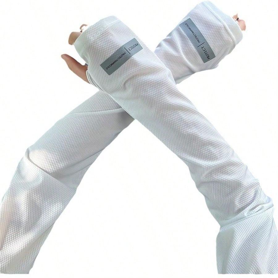 Breathable Ice Silk UV Protection Arm Sleeves, Anti-Slip Thumb Hole Sun Sleeves for Women Men Outdoor Driving Cycling L білий
Breathable Ice Silk UV Protection Arm Sleeves, Anti-Slip Thumb Hole Sun Sleeves for Women Men Outdoor Driving Cycling L білий