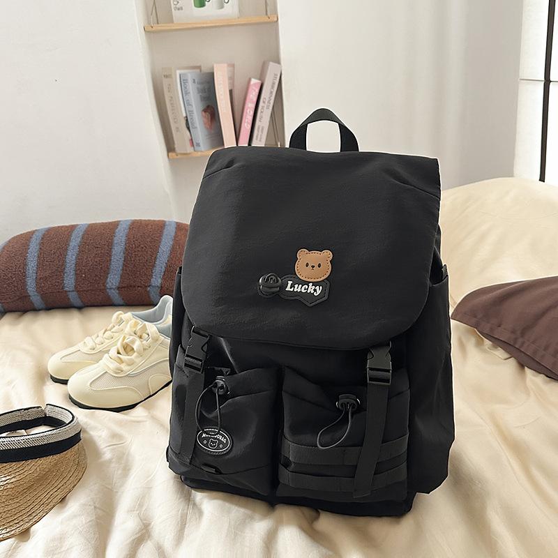 Dopamine contrasting color junior high school schoolbag female retro flip college style backpack cute small fresh backpack small bag чорний
Dopamine contrasting color junior high school schoolbag female retro flip college style backpack cute small fresh backpack small bag чорний