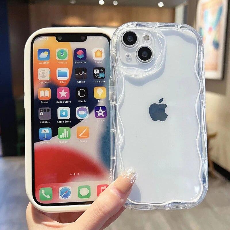 Прозрачный овальный волнистый чехол для iPhone 15 14 13 12 11 Pro Max XR X XS 7 8 Plus SE 2022 Мини противоударный мягкий силиконовый чехол на заднюю панель
Прозрачный овальный волнистый чехол для iPhone 15 14 13 12 11 Pro Max XR X XS 7 8 Plus SE 2022 Мини противоударный мягкий силиконовый чехол на заднюю панель