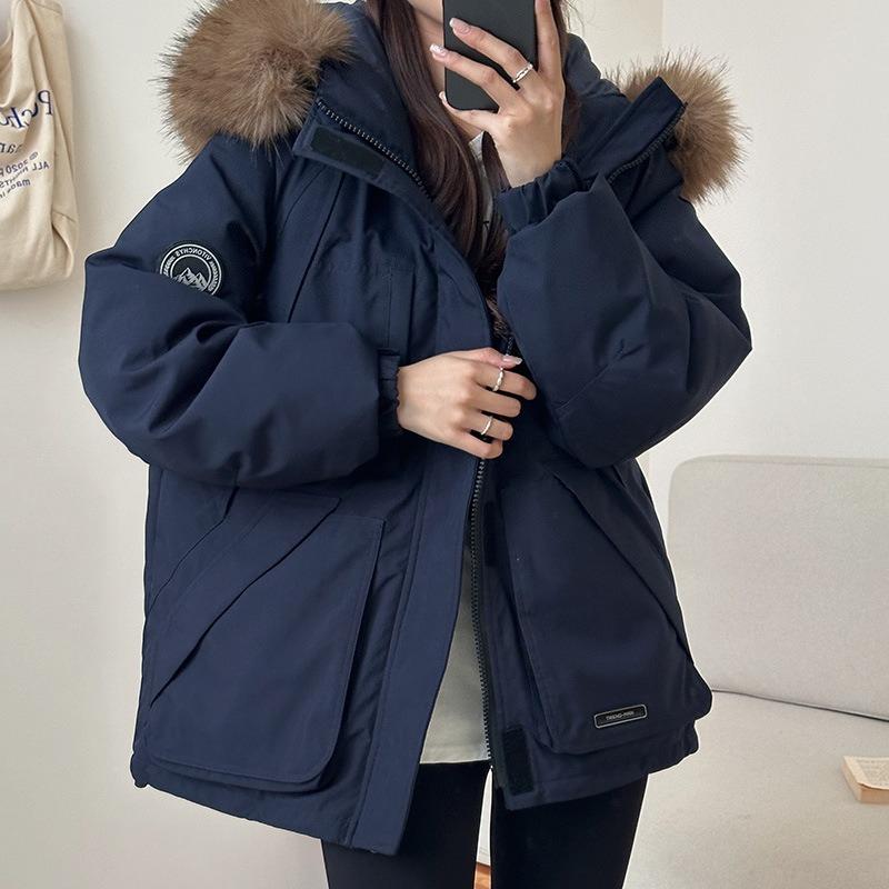 Women s Loose Cotton Jackets, Bread Jackets, Thickened Outdoor Cotton Jackets, Short Hooded Large Wool Collar Workwear and Cold-proof Jackets XL темно-синий
Women s Loose Cotton Jackets, Bread Jackets, Thickened Outdoor Cotton Jackets, Short Hooded Large Wool Collar Workwear and Cold-proof Jackets XL темно-синий