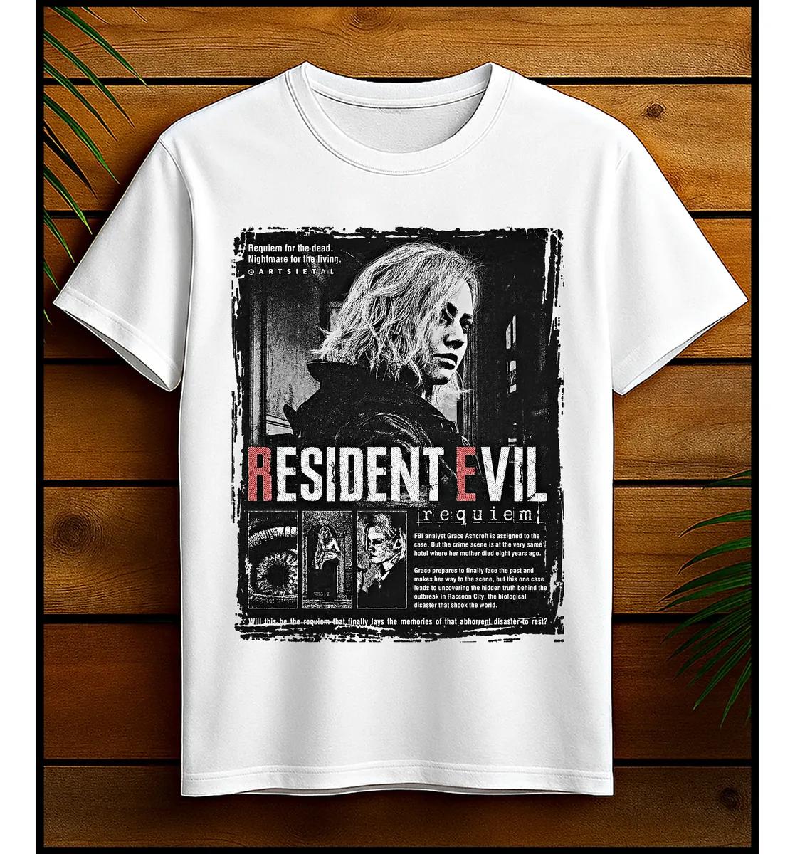 2026 Summer New Resident Evil Requiem mens Tshirt Leon kennedy graphics Shortsleeved unisex Loose fashion comfortable shirt M
2026 Summer New Resident Evil Requiem mens Tshirt Leon kennedy graphics Shortsleeved unisex Loose fashion comfortable shirt M