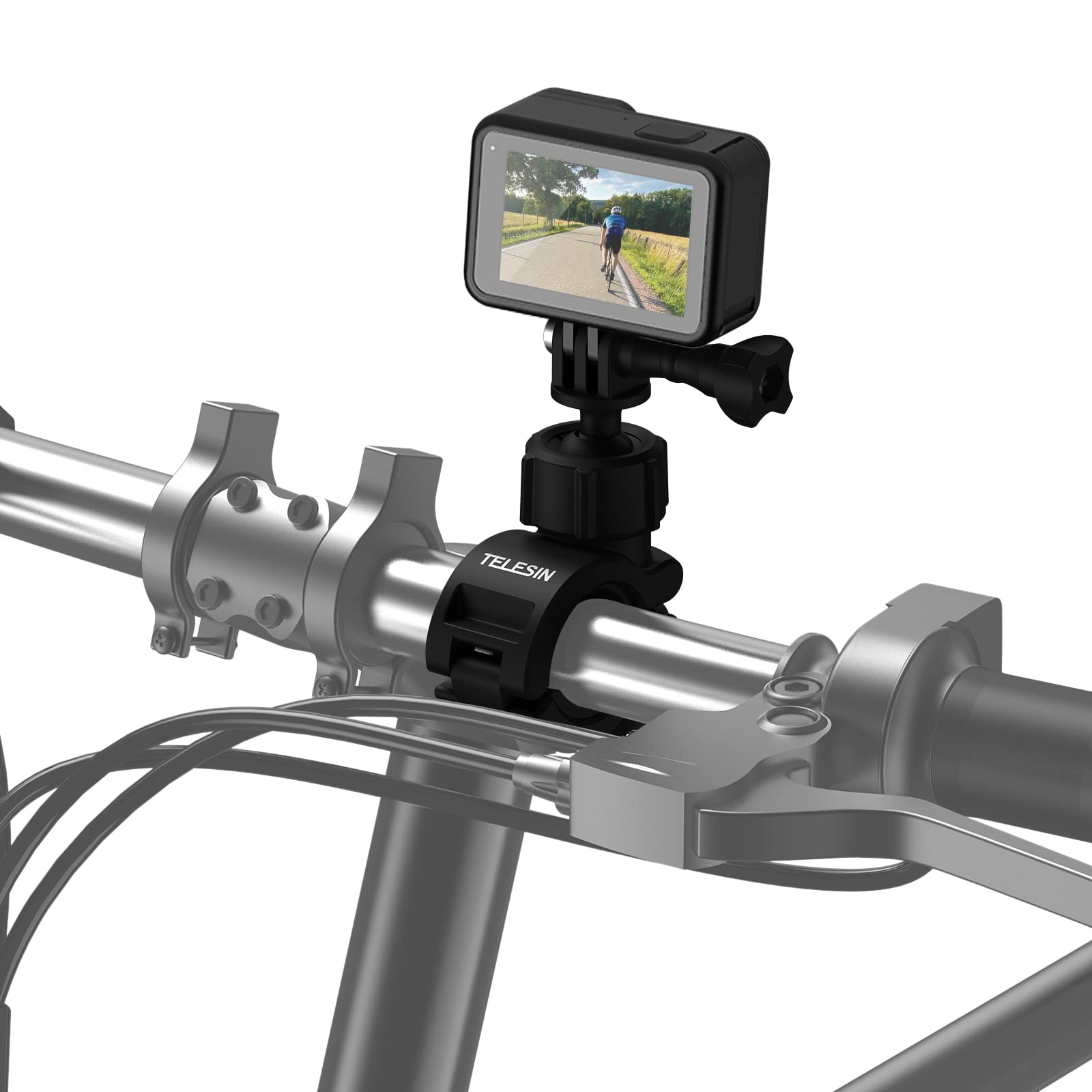 TELESIN Bike Mount Motocycle Handle Mount Bicycle Holder Clip Action Camera Rig Rotating Super Clamp for GoPro Сумісний із Max Hero 12 11 10 9
TELESIN Bike Mount Motocycle Handle Mount Bicycle Holder Clip Action Camera Rig Rotating Super Clamp for GoPro Сумісний із Max Hero 12 11 10 9