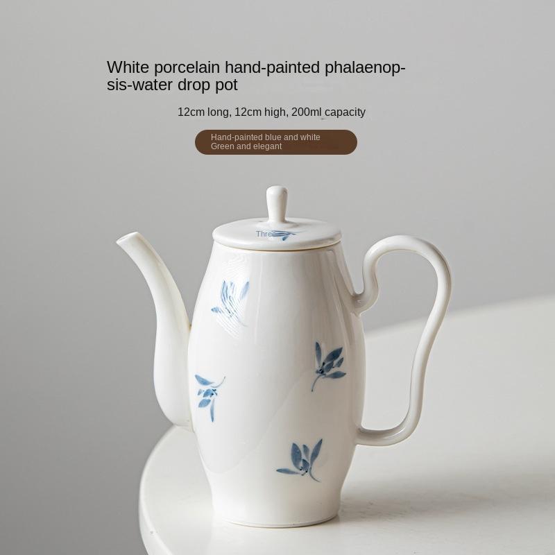 Pure Hand Drawing Phalaenopsis Teapot Ceramic Exquisite Home Tea Maker with Strainer Teapot Tea Infuser Tea Kettle
Pure Hand Drawing Phalaenopsis Teapot Ceramic Exquisite Home Tea Maker with Strainer Teapot Tea Infuser Tea Kettle