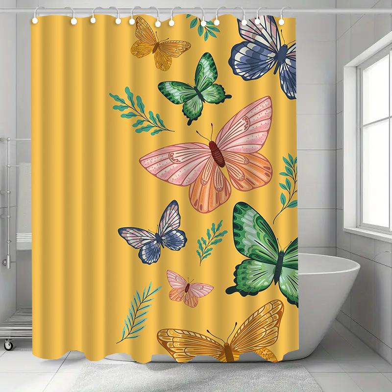 Flying Butterflies Washable Dirt-Resistant Shower Curtain Shower Head Waterproof Polyester Bath Curtain For Home Decor W60H190(CM)-1 Pcs
Flying Butterflies Washable Dirt-Resistant Shower Curtain Shower Head Waterproof Polyester Bath Curtain For Home Decor W60H190(CM)-1 Pcs