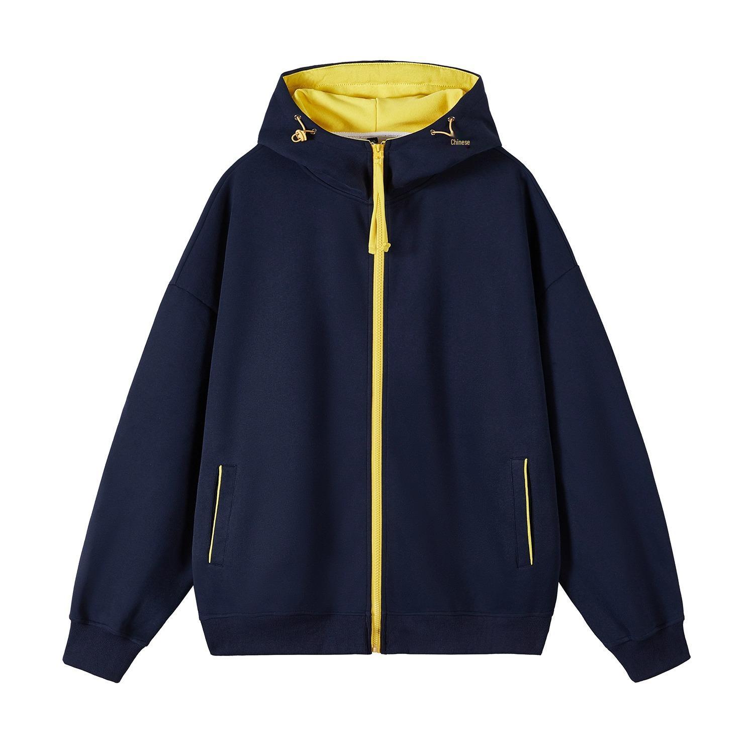 Men s American-Style Cleanfit Hooded Cardigan: Autumn Trendy Color-Block Design for Couples X-Large темно-синього кольору
Men s American-Style Cleanfit Hooded Cardigan: Autumn Trendy Color-Block Design for Couples X-Large темно-синього кольору