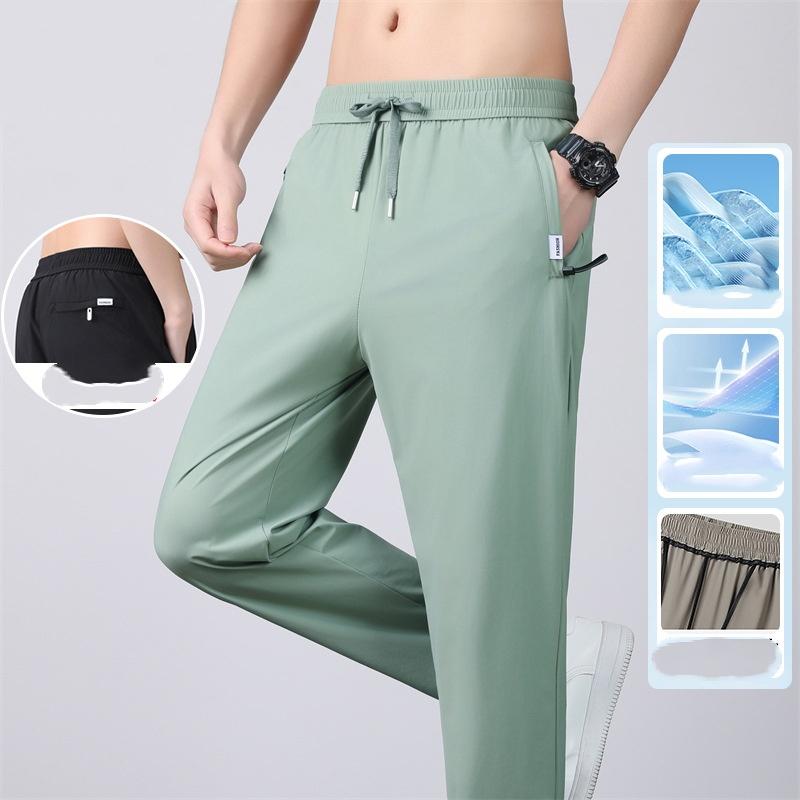 Mens Stretch Casual Pants Elastic Waist Sweatpants Ice Silky Comfortable Pants Wrinkle Resistant Running Slacks S
Mens Stretch Casual Pants Elastic Waist Sweatpants Ice Silky Comfortable Pants Wrinkle Resistant Running Slacks S