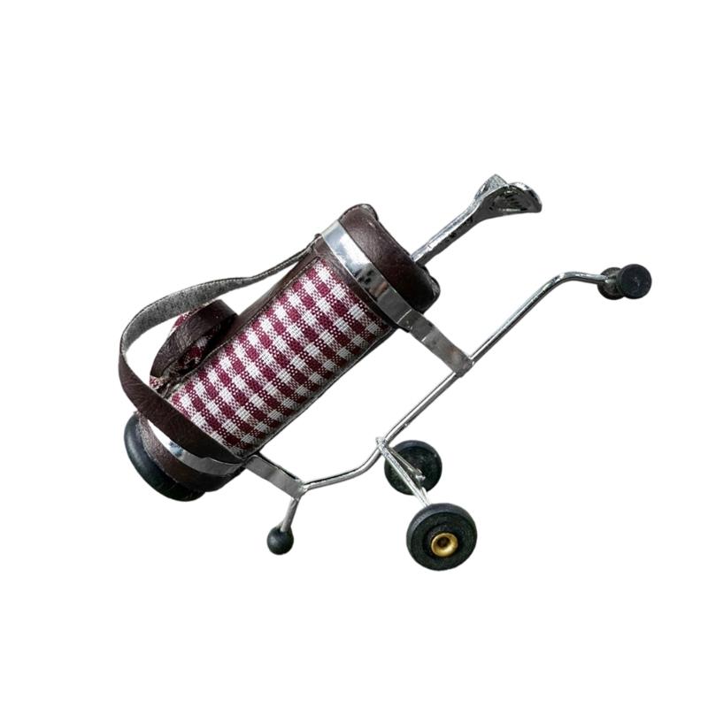 Mini Golf Cart With Removable Balls For Dollhouses Play Colorful Check Pattern Metal Frame Leather Accents 1/12 Scale Furniture
Mini Golf Cart With Removable Balls For Dollhouses Play Colorful Check Pattern Metal Frame Leather Accents 1/12 Scale Furniture