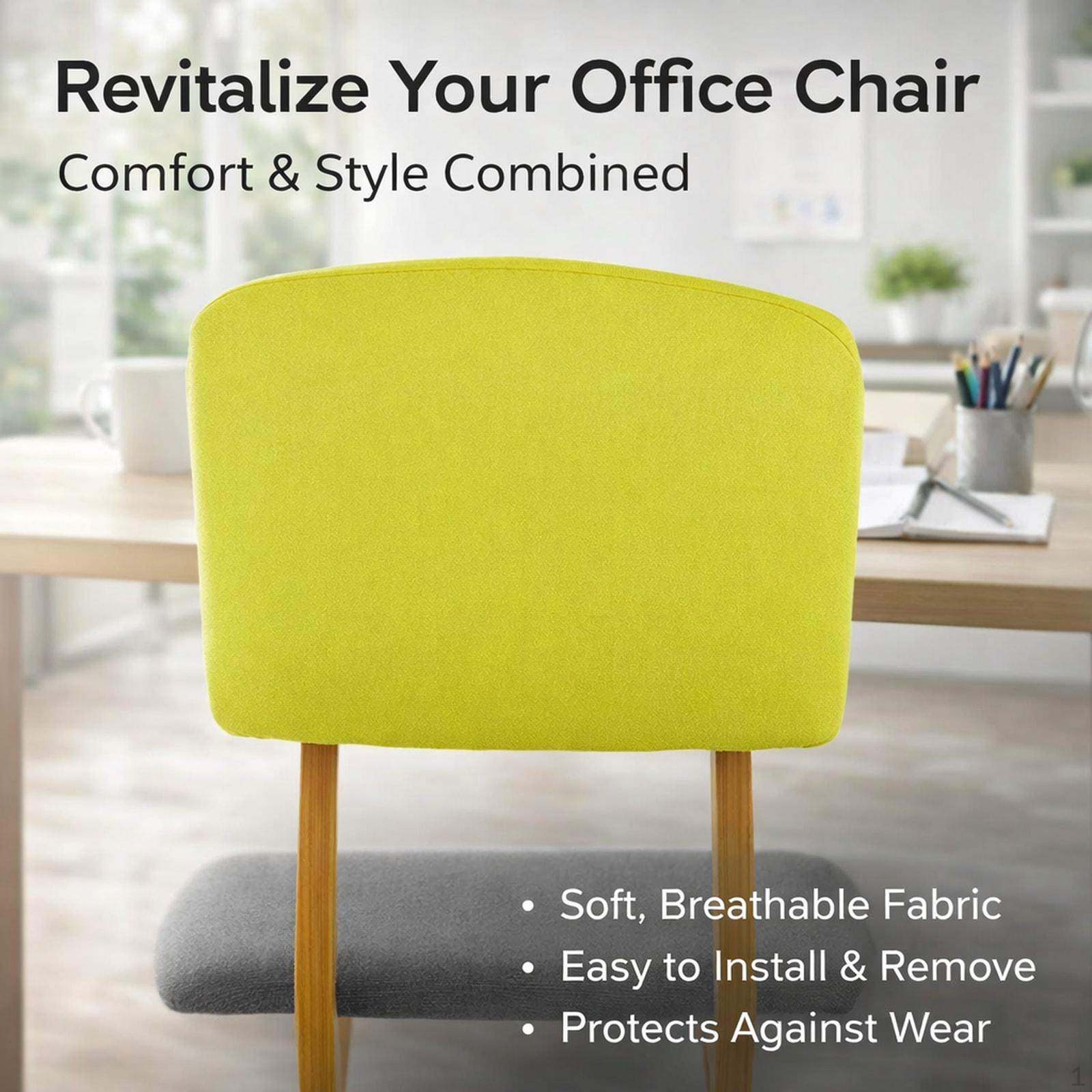 Backrest Cover for Office Chairs, Elastic Protection The of Ideal Yellow 28cmx48cm
Backrest Cover for Office Chairs, Elastic Protection The of Ideal Yellow 28cmx48cm