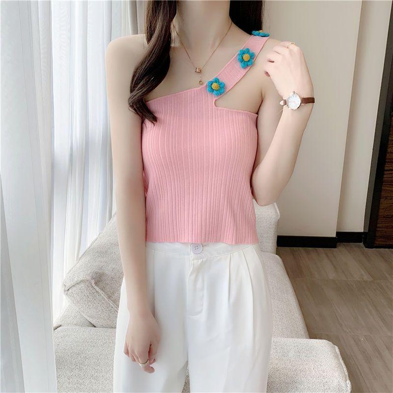 Верхняя одежда с одним плечевым ремнем и косыми плечами, трикотажный жилет с подтяжками, высокая талия, открытый пупок, короткий топ для женщин, лето one size
Верхняя одежда с одним плечевым ремнем и косыми плечами, трикотажный жилет с подтяжками, высокая талия, открытый пупок, короткий топ для женщин, лето one size