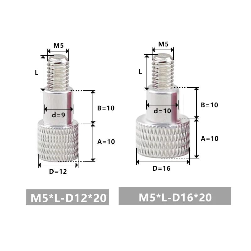 1PCS M5 Aluminum Long Shank Stainless Steel Hand Screws High Head Knurled Hand Screws Step Handle Screws M5x12mm(1PCS)&D12x20mm білий
1PCS M5 Aluminum Long Shank Stainless Steel Hand Screws High Head Knurled Hand Screws Step Handle Screws M5x12mm(1PCS)&D12x20mm білий