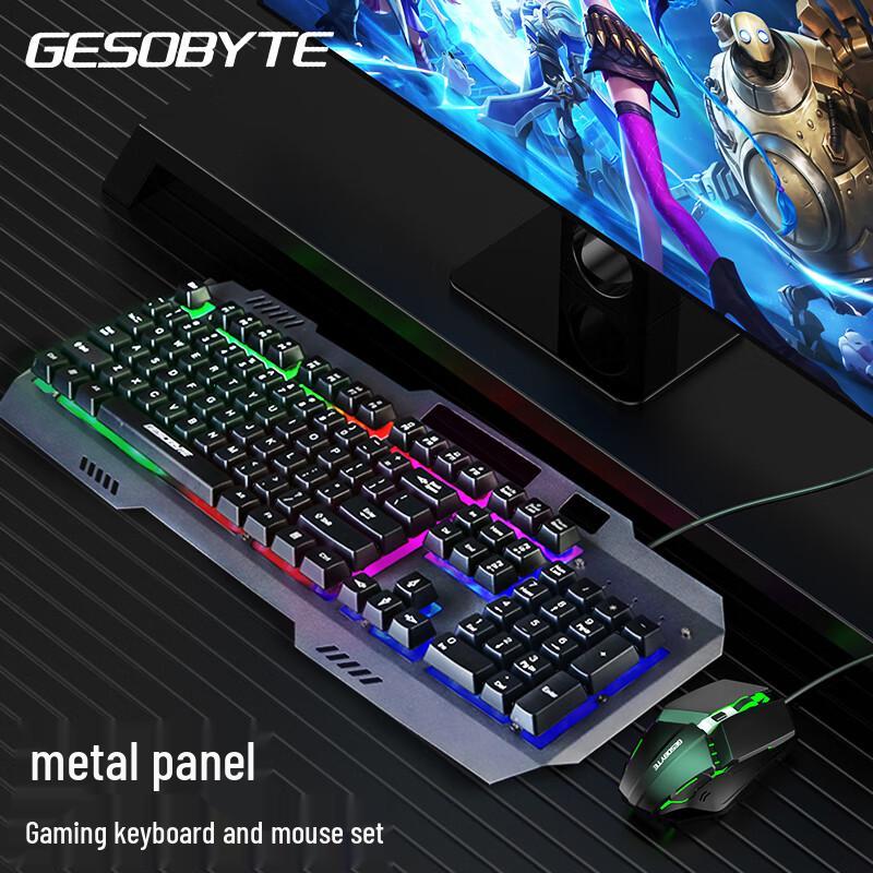 GESOBYTE G108X Wired Gaming Keyboard and Mouse Combo
GESOBYTE G108X Wired Gaming Keyboard and Mouse Combo