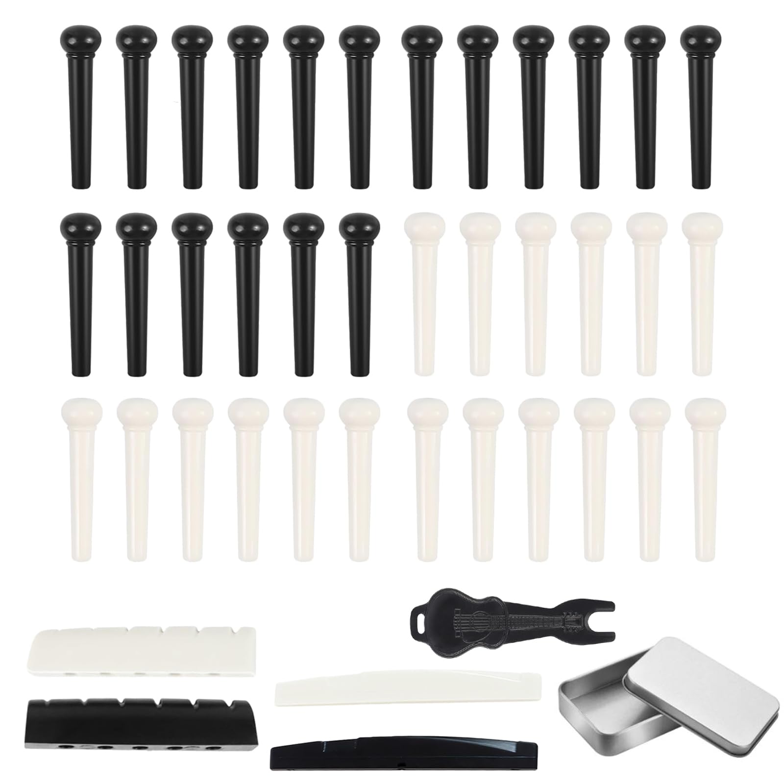 DONGFANGB Acoustic Guitar Bridge Pins for Pack of Made of ABS Acoustic Guitar End Replacement for Guitar String Easy Acoustic Guitar Maintenance Pin
DONGFANGB Acoustic Guitar Bridge Pins for Pack of Made of ABS Acoustic Guitar End Replacement for Guitar String Easy Acoustic Guitar Maintenance Pin
