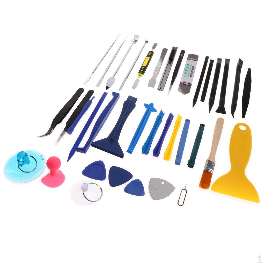 37 in 1 LCD Screen Opening Repair Tool Kit with Tweezers, Pry Tools Phone and Electronic
37 in 1 LCD Screen Opening Repair Tool Kit with Tweezers, Pry Tools Phone and Electronic