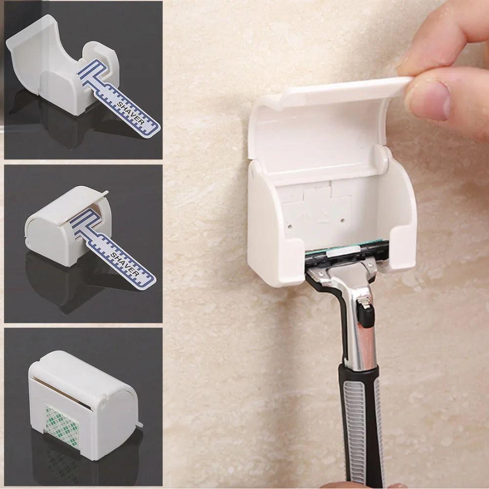 Plastic Toothbrush Holder Free Punch Shaver Holder Brush Holder Men Razor Hanger Bathroom білий
Plastic Toothbrush Holder Free Punch Shaver Holder Brush Holder Men Razor Hanger Bathroom білий