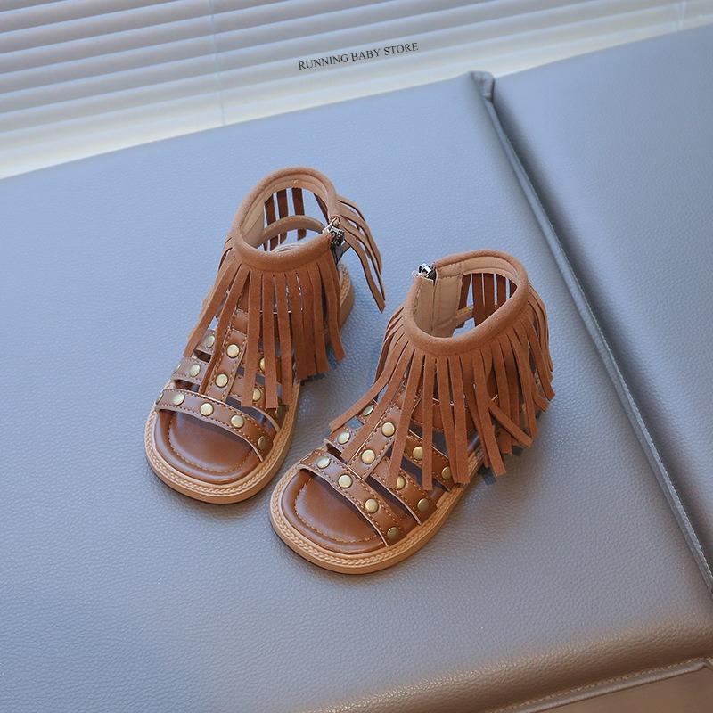 England Style Fashion Tassel Sandals Summer New Side Zipper Rivet High-top Sandals Student Beige Brown Roman Shoes Fringe I05235 26 коричневый
England Style Fashion Tassel Sandals Summer New Side Zipper Rivet High-top Sandals Student Beige Brown Roman Shoes Fringe I05235 26 коричневый