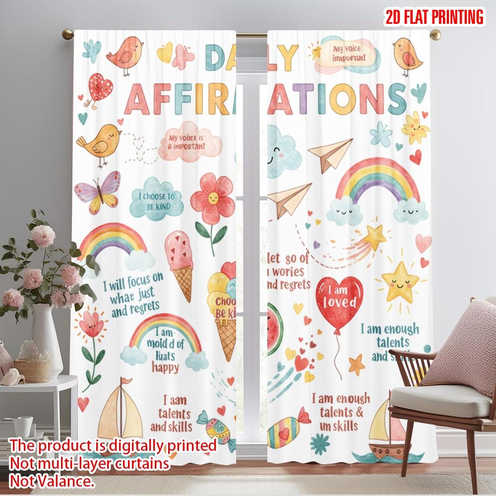 2pcs 2D flat printing Party Curtains Daily Affirmations Birds Flower Polyester Fabric Without Electricity Seasonal Party & 52.50×116.00 CM 2pcs
2pcs 2D flat printing Party Curtains Daily Affirmations Birds Flower Polyester Fabric Without Electricity Seasonal Party & 52.50×116.00 CM 2pcs