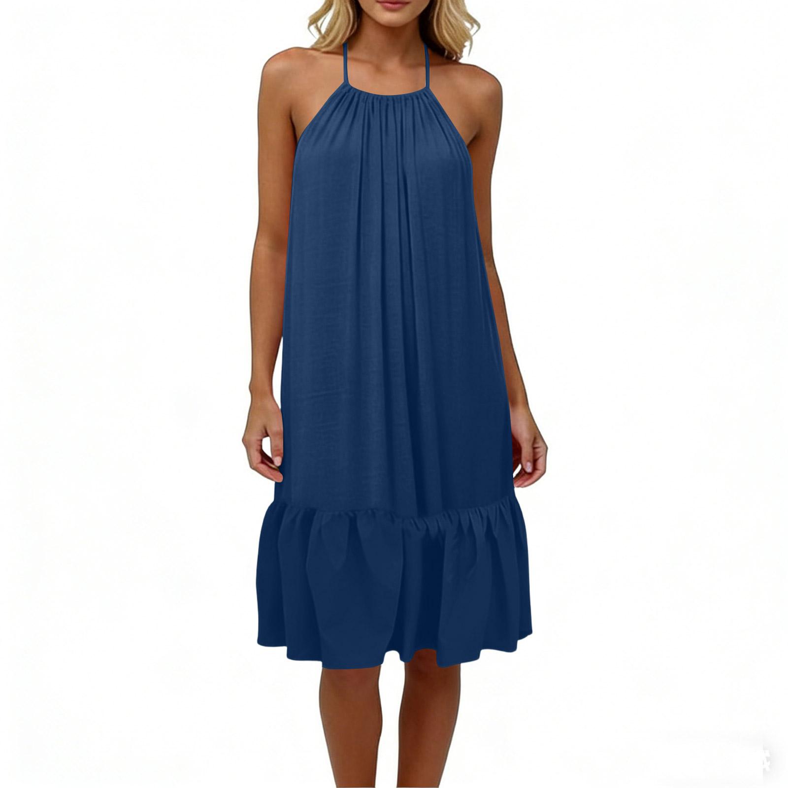 Women s Fashion Color Sleeveless Dress M синій
Women s Fashion Color Sleeveless Dress M синій