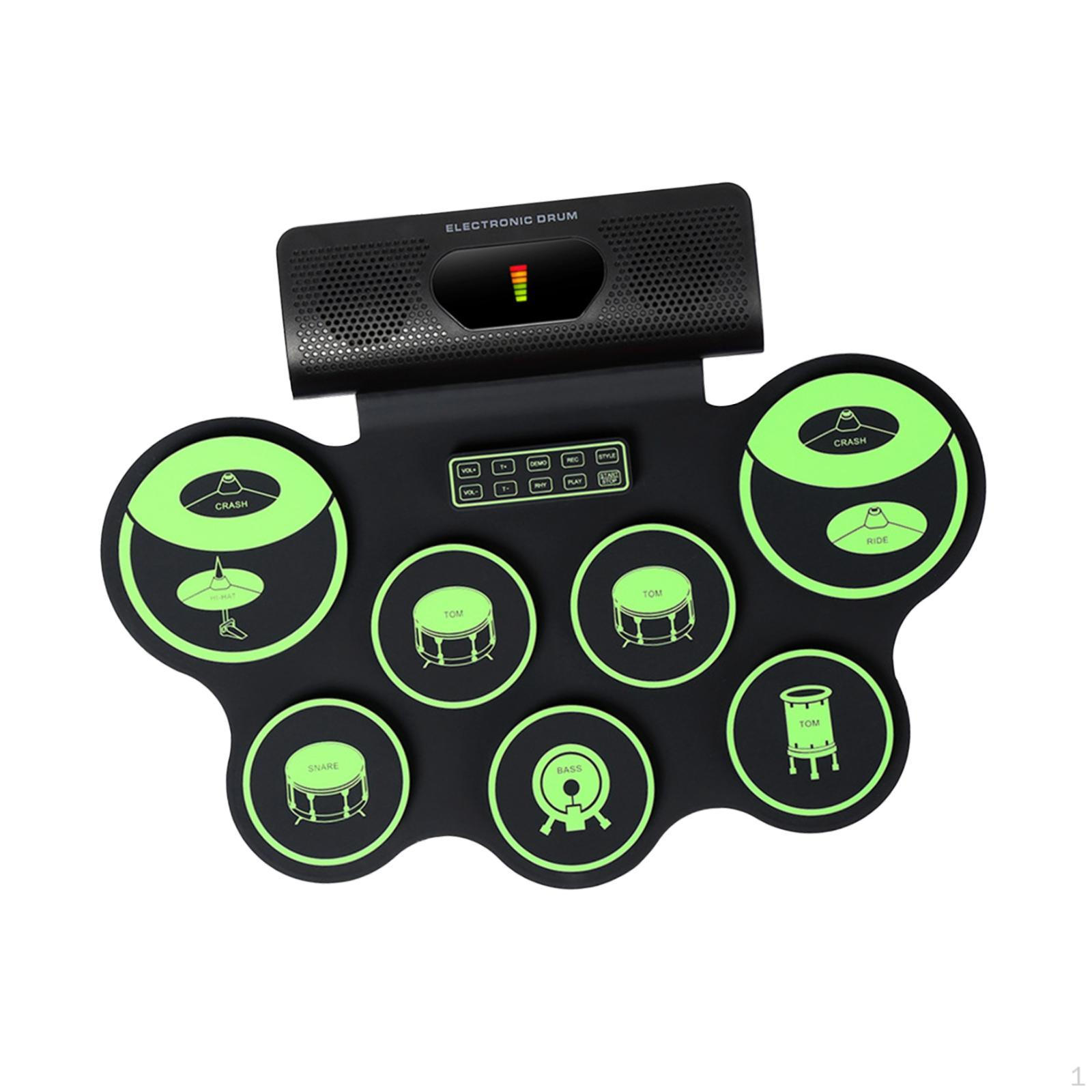 Electronic Drum Set,Tabletop Set,Drum Pedals with Sticks Electric Pad Potable
Electronic Drum Set,Tabletop Set,Drum Pedals with Sticks Electric Pad Potable