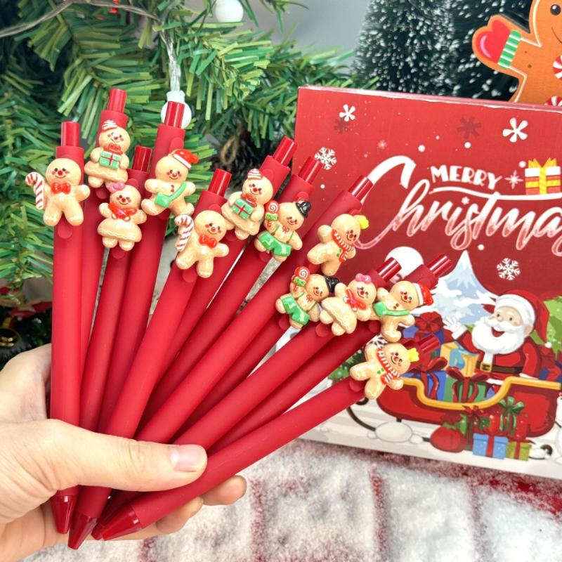10Pcs Gingerbread Man Patch -Themed Retractable Ballpoint Pens - Red Soft Grip Pens with Random Gingerbread Man Patch Designs, Fine Point, Ideal for S Random style 10Pcs
10Pcs Gingerbread Man Patch -Themed Retractable Ballpoint Pens - Red Soft Grip Pens with Random Gingerbread Man Patch Designs, Fine Point, Ideal for S Random style 10Pcs