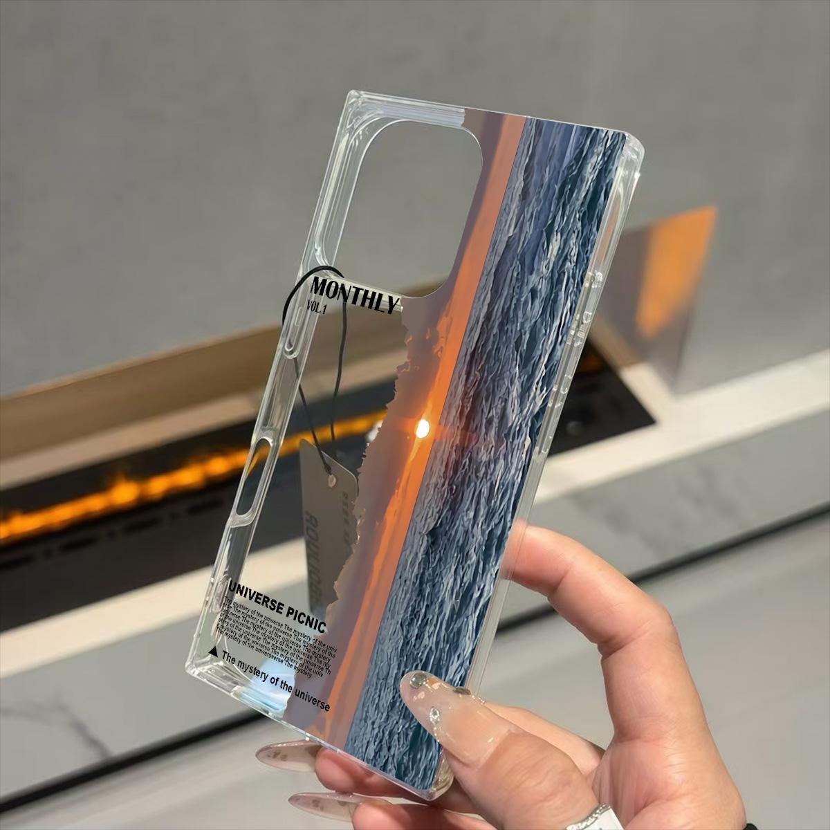 Transparent Square Back Tube Case Casing Protection For iPhone 13 12 15 Plus 14 Pro Max 11 16 ProMax Anti-Oxygen,Sunset At Sea Pattern iphone 11 ProMax
Transparent Square Back Tube Case Casing Protection For iPhone 13 12 15 Plus 14 Pro Max 11 16 ProMax Anti-Oxygen,Sunset At Sea Pattern iphone 11 ProMax