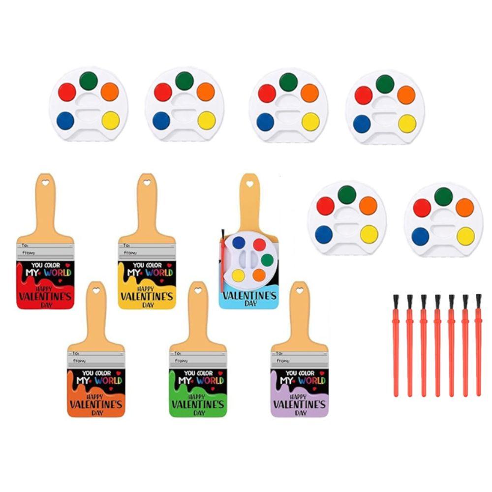 5 Color Paint Palette Mini Watercolor Paint Set With Water Brush Pen Sheets Glue Points Watercolor Paint Palette Portable
5 Color Paint Palette Mini Watercolor Paint Set With Water Brush Pen Sheets Glue Points Watercolor Paint Palette Portable