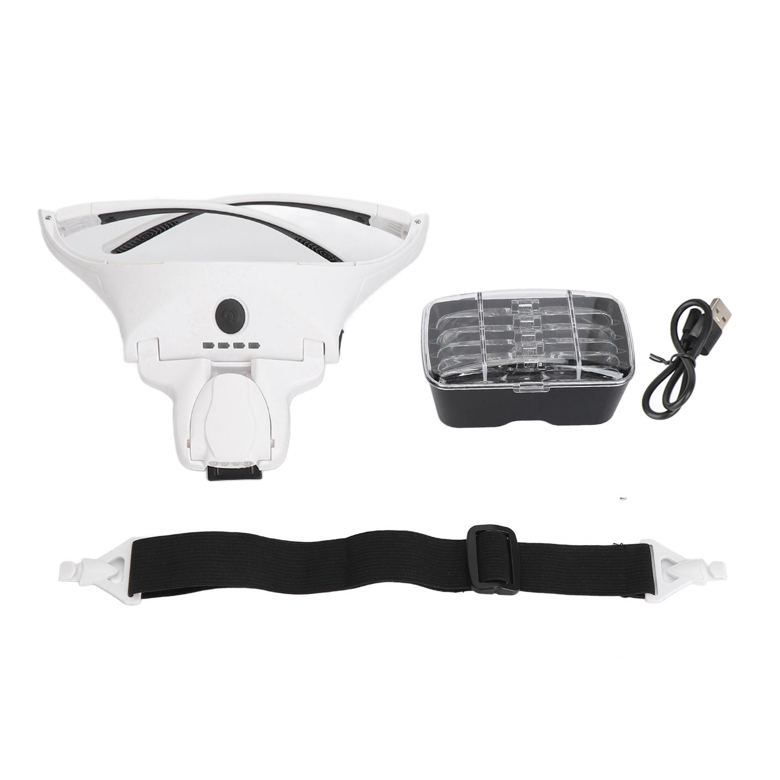 Headband Magnifier High Definition 5H Hardness Rechargeable Hands Free Headband Magnifying Glass
Headband Magnifier High Definition 5H Hardness Rechargeable Hands Free Headband Magnifying Glass