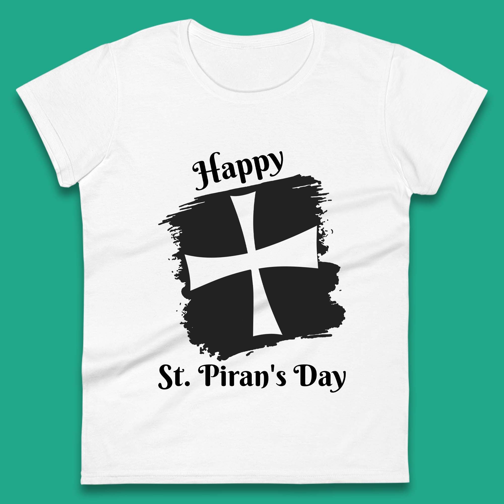 Saint Piran s Day Womens T-Shirt Mens Tops Tees Unisex L
Saint Piran s Day Womens T-Shirt Mens Tops Tees Unisex L