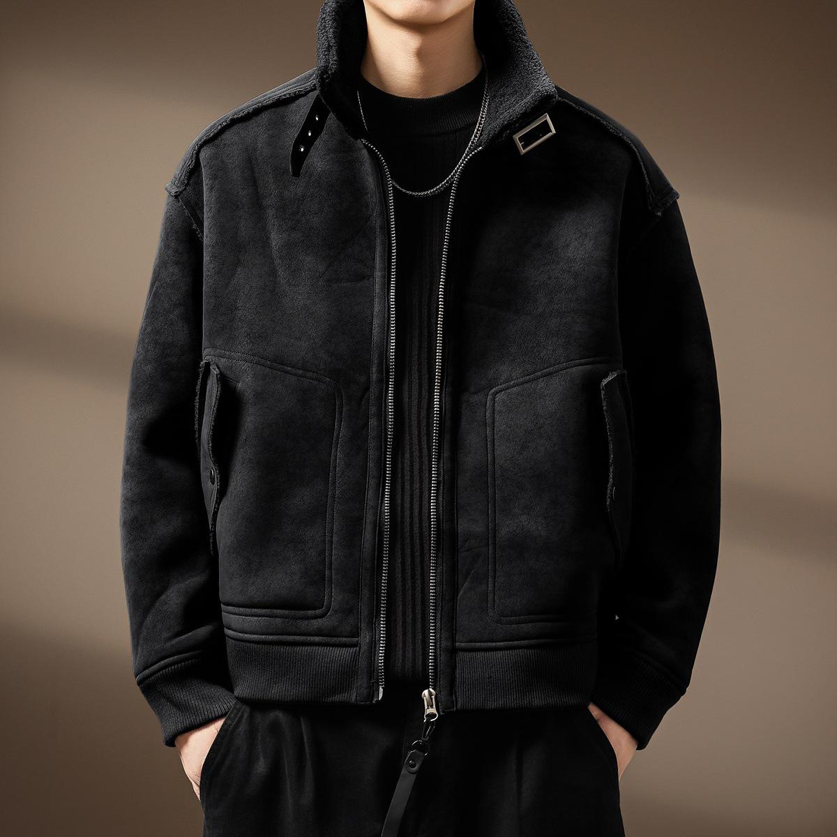 High-End Men s Retro Motorcycle Lambswool Jacket - Heavyweight Winter Warmth 3XL for 190-220 lbs
High-End Men s Retro Motorcycle Lambswool Jacket - Heavyweight Winter Warmth 3XL for 190-220 lbs