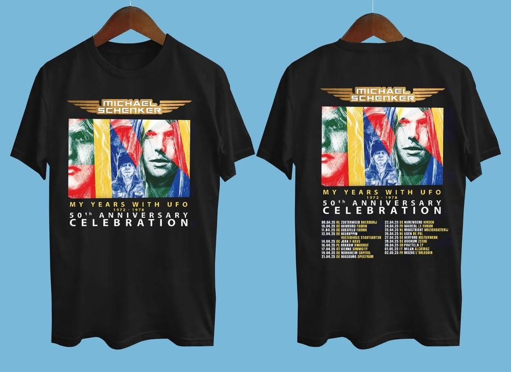 Michael Schenker My Years with UFO 2025 Tour Black All Size T-Shirt Unisex T-Shirt XXL
Michael Schenker My Years with UFO 2025 Tour Black All Size T-Shirt Unisex T-Shirt XXL