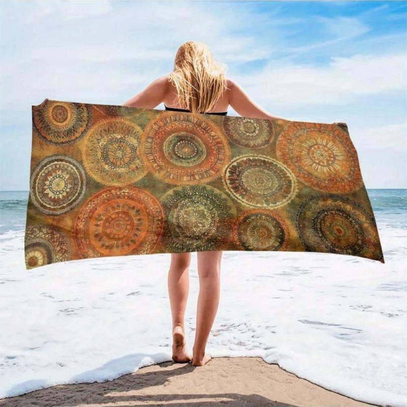 1pc Microfiber Beach Scarf Mandala Tapestry Quick Dry Lightweight Travel Accessories Sunshade Oversized Sand Free Colorful Soft W30*H60(CM)
1pc Microfiber Beach Scarf Mandala Tapestry Quick Dry Lightweight Travel Accessories Sunshade Oversized Sand Free Colorful Soft W30*H60(CM)