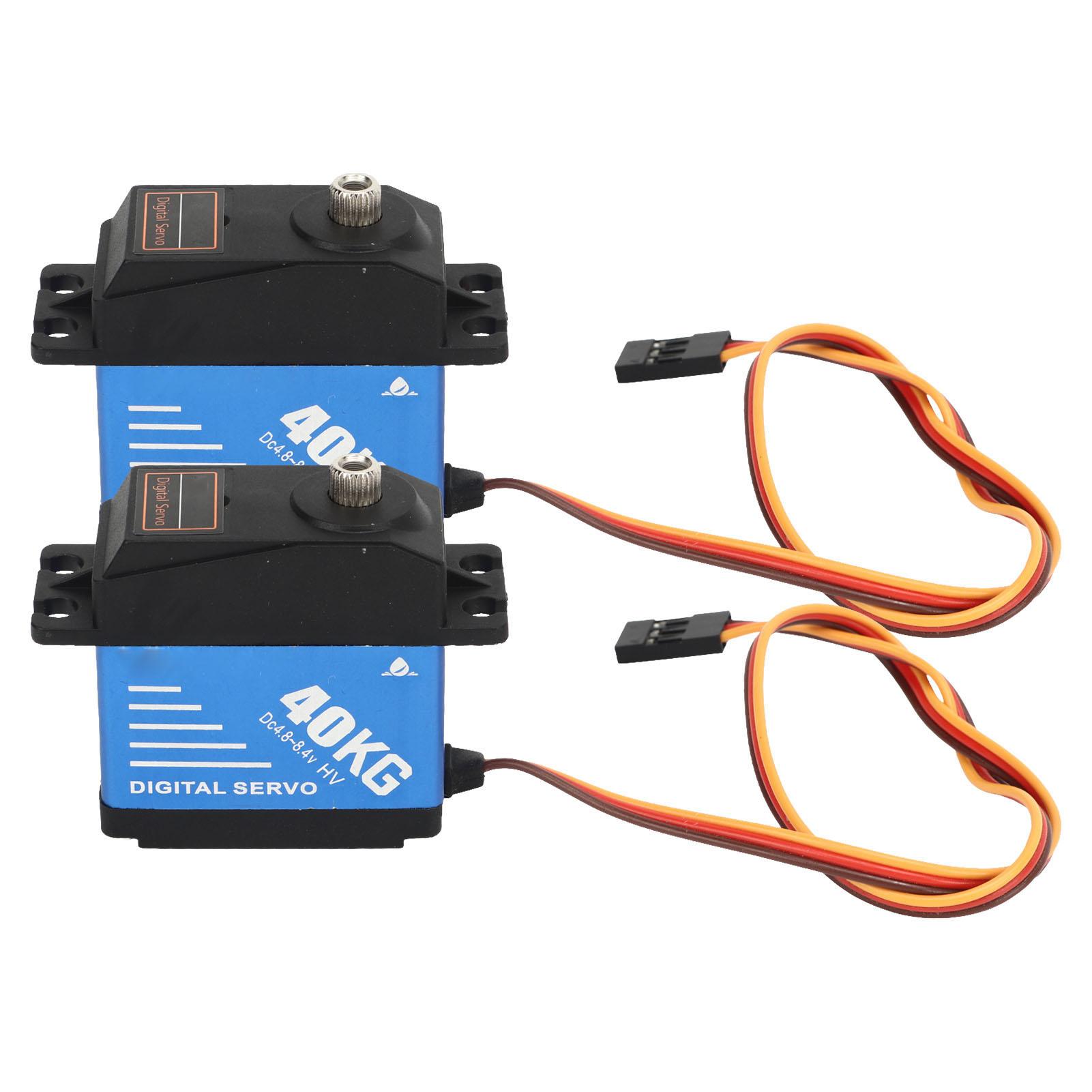 2PCS 40KG RC Servo Gear Steering Servo High Torque Waterproof Metal Gear Servo with 25T Servo Arm for 1/10 1/8 RC Cars Blue
2PCS 40KG RC Servo Gear Steering Servo High Torque Waterproof Metal Gear Servo with 25T Servo Arm for 1/10 1/8 RC Cars Blue