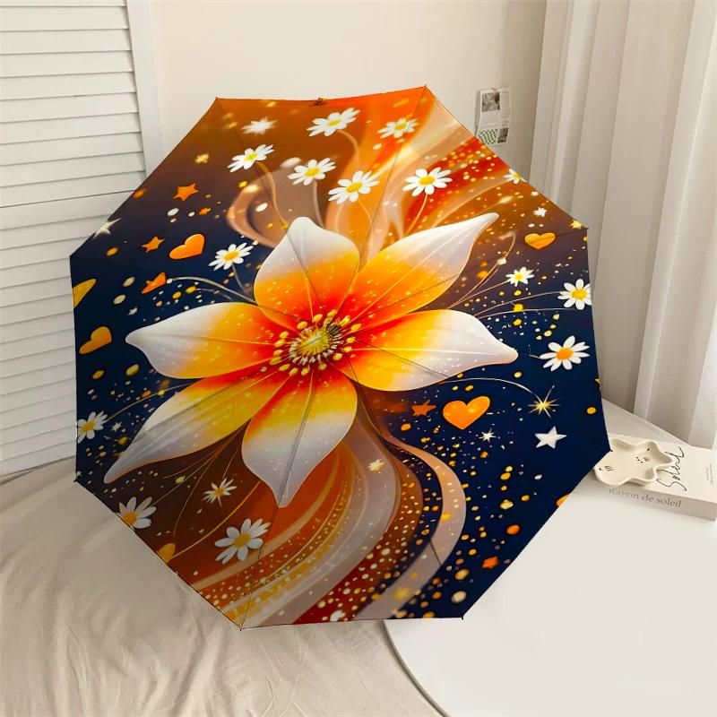 1pc Flower Butterfly Automatic Open/Close Umbrella Compact Folding Umbrella with 8-Rib Shaft for Women/Men, Elegant Birthday1243S
1pc Flower Butterfly Automatic Open/Close Umbrella Compact Folding Umbrella with 8-Rib Shaft for Women/Men, Elegant Birthday1243S
