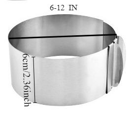 6-12 IN Adjustable Round Pastry Ring Mold for Making Chocolate Mousse Cheese cake Jelly Baking Tools with Scale Easy to Clean
6-12 IN Adjustable Round Pastry Ring Mold for Making Chocolate Mousse Cheese cake Jelly Baking Tools with Scale Easy to Clean