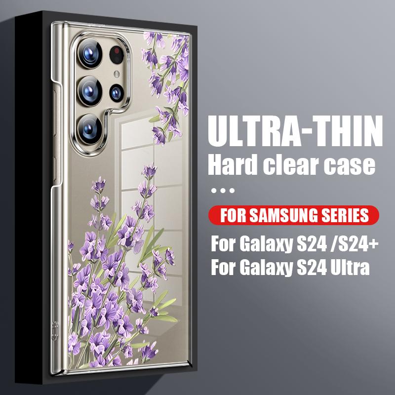 Прозорий тонкий жорсткий чохол з ПК з квітковим принтом для Samsung S25 Ultra S24 FE S23 S22 A16 A55 A35 A15 Протиударний захист об єктива Чохол-накладка для телефону Samsung S24 Ultra
Прозорий тонкий жорсткий чохол з ПК з квітковим принтом для Samsung S25 Ultra S24 FE S23 S22 A16 A55 A35 A15 Протиударний захист об єктива Чохол-накладка для телефону Samsung S24 Ultra