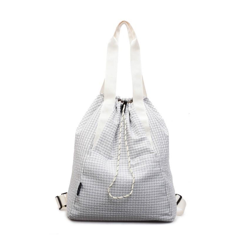 Korean Ins Lightweight Nylon Checked Backpack 2025 New Style Large-capacity Lazy All-matching Drawstring Tote Bag off білий колір
Korean Ins Lightweight Nylon Checked Backpack 2025 New Style Large-capacity Lazy All-matching Drawstring Tote Bag off білий колір