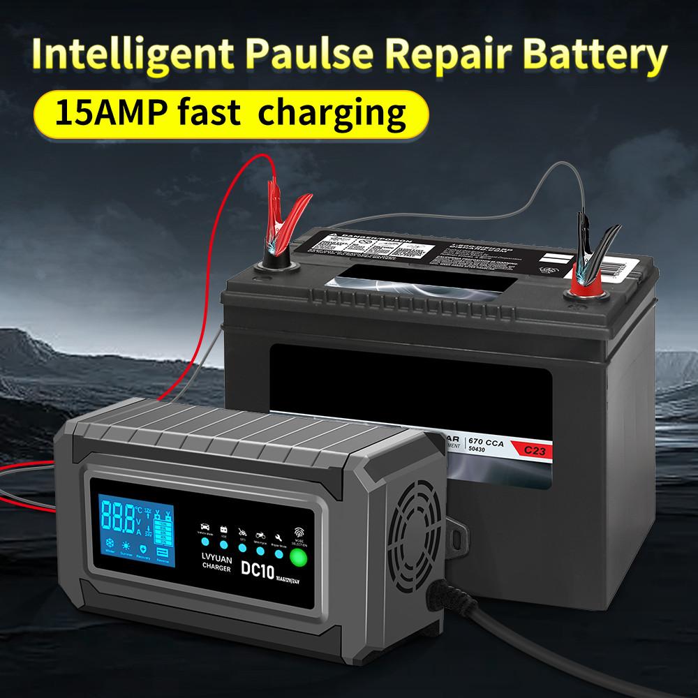 Intelligent Car Fast Charging Battery Automatic Smart Wet Dry Lead Acid Gel AGM Battery Motorcycle Pulse Repair Battery Charger
Intelligent Car Fast Charging Battery Automatic Smart Wet Dry Lead Acid Gel AGM Battery Motorcycle Pulse Repair Battery Charger