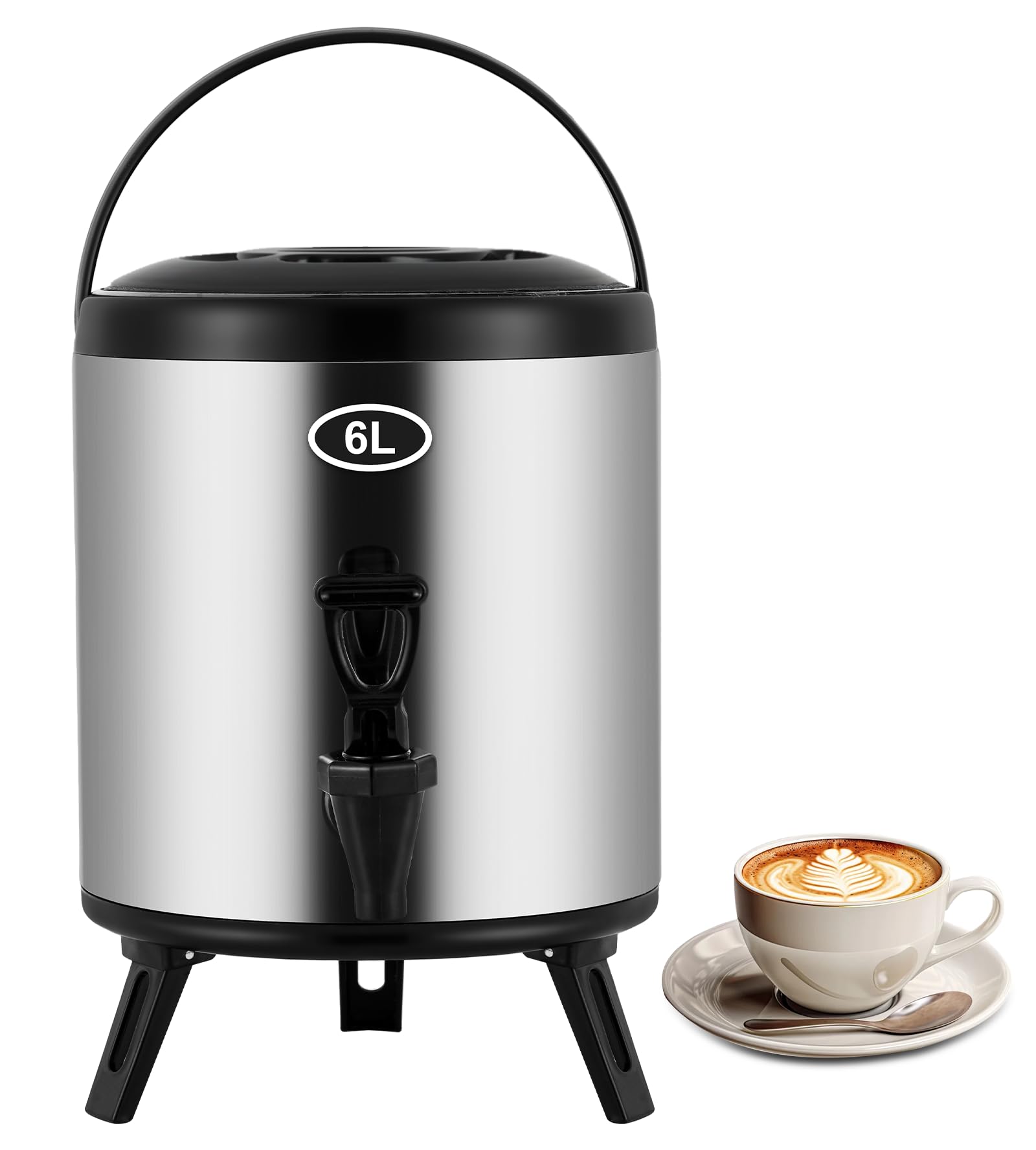 MXBAOHENG Water Jug Large Capacity Thermal Insulation Wide Mouth Pot Stainless Steel Jug Insulated Bucket with Handle Outdoor Use at Home Store чорний
MXBAOHENG Water Jug Large Capacity Thermal Insulation Wide Mouth Pot Stainless Steel Jug Insulated Bucket with Handle Outdoor Use at Home Store чорний