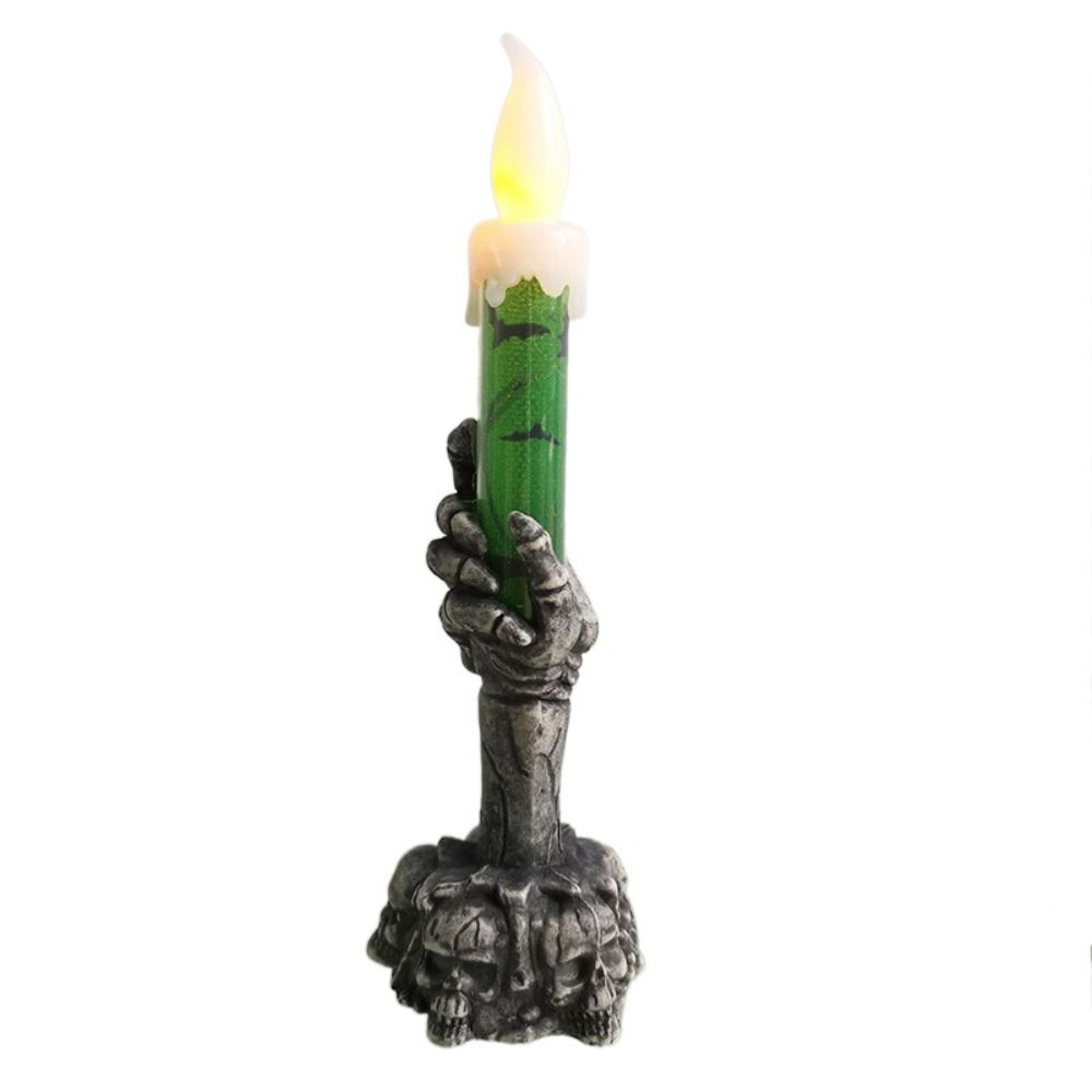 Trendy Horror Props Skeleton Candlestick Electronic Decorative Skeleton Ornament Colorful Party Supplies for Halloween
Trendy Horror Props Skeleton Candlestick Electronic Decorative Skeleton Ornament Colorful Party Supplies for Halloween