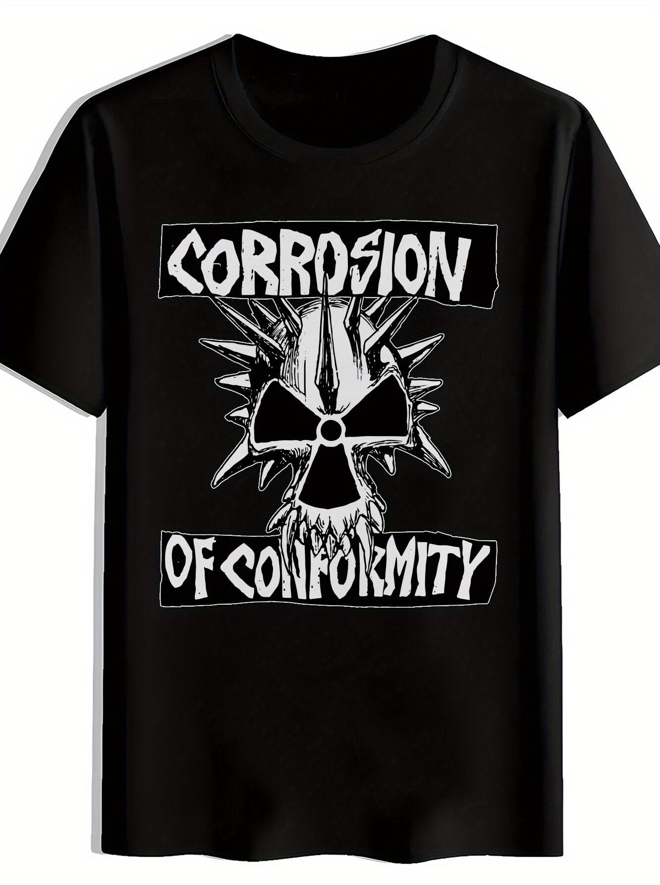 Black T-shirt with Corrosion of Conformity Graphic - Vintage Rock Band Design S
Black T-shirt with Corrosion of Conformity Graphic - Vintage Rock Band Design S