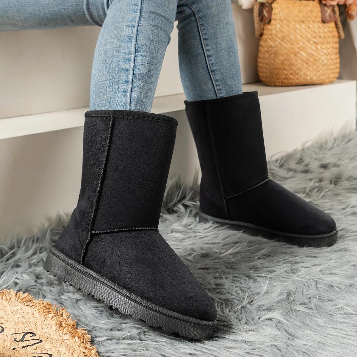 fashion Women Shoes on Sale High Quality Winter Slip-on Mid-calf Women Boots Fashion Solid Casual Snow Boots Large Size Platform Boots
fashion Women Shoes on Sale High Quality Winter Slip-on Mid-calf Women Boots Fashion Solid Casual Snow Boots Large Size Platform Boots