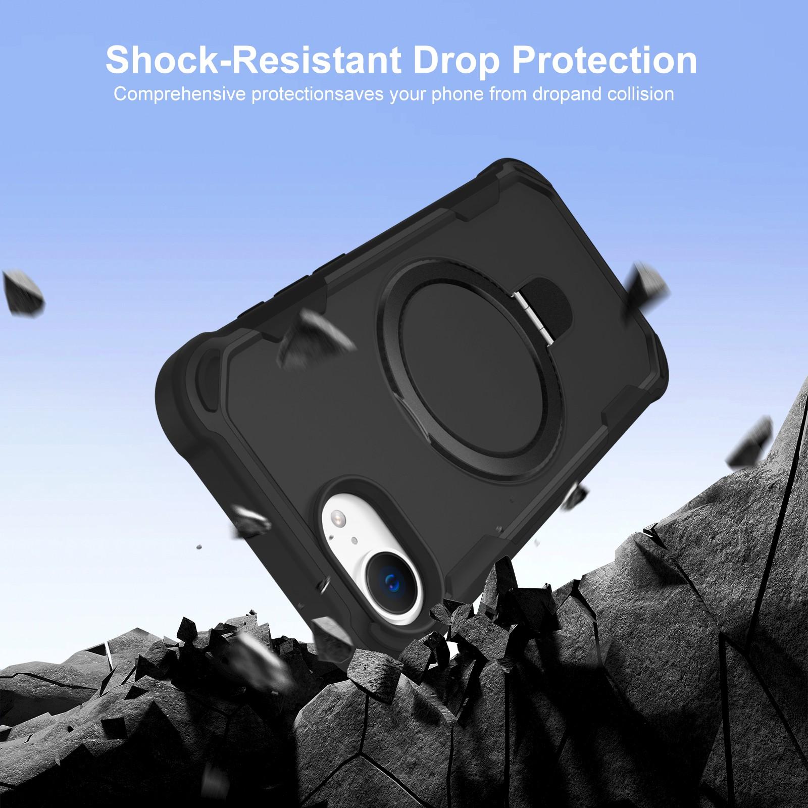 For iPhone 16e Case Compatible with MagSafe Kickstand TPU+PC Shockproof Phone Back Cover Black
For iPhone 16e Case Compatible with MagSafe Kickstand TPU+PC Shockproof Phone Back Cover Black